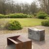 Chunk fire pit artisan contemporary modern metal firepit geometric see gallery