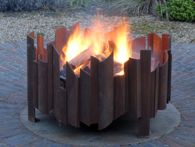 magma fire pit with fire MAGMA fire pit, each Magma artisan contemporary firepit ordered is unique, bespoke sizes available see gallery