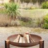 Vulcan fire pit. A contemporary artisan and unusual fire pit made in the uk