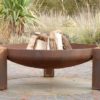 Vulcan fire pit. A contemporary artisan and unusual firepit made in the uk