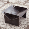 Tecton collapsible fire pit modern contemporary steel unusual sculptural see gallery