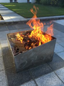 Stainless steel Basalt fire pit