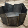 Crackle fire pit in 5mm steel handmade in the UK modern contemporary steel unusual sculptural modern contemporary steel unusual sculptural see gallery