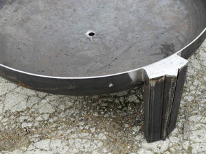 A thick long lasting firepit, made in the UK