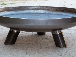 Tephra fire bowl made in England